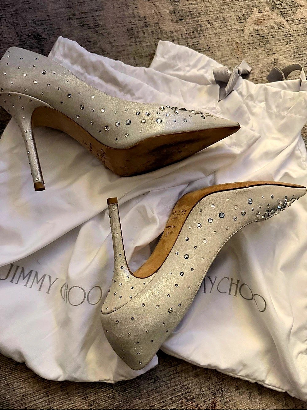 Jimmy Choo Crystal Embellished Heels EU 35 - Picture 11 of 16